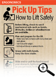 Pick Up Tips on How to Lift Safely Fast Facts Card